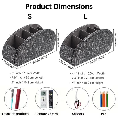 5-Fach Fernbedienungs-Halterbox – Schreibtisch-Organizer für TV-, Media-Player-, Heizungs- und Game-Controller-Fernbedienungen.