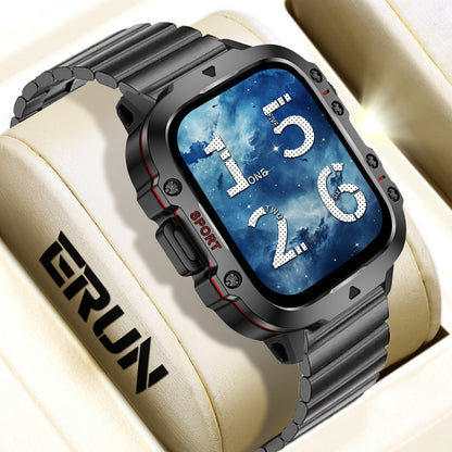 Smart Sports Outdoor Smartwatch / Fitness-Tracker H19 – mit Herzfrequenzmessung, Schrittzähler und Schlaftracking; Bluetooth-Anrufe, kompatibel mit iOS.