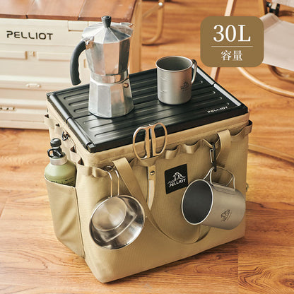 Outdoor-Camping Organizer-Box – tragbar, faltbar – Aufbewahrungstasche für Ausrüstung, Zelt & Camping-Besteck