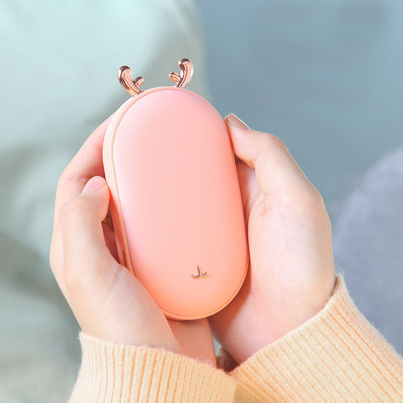 Mini Handwärmer mit Digitalanzeige – 2-in-1 Handwärmer & Powerbank