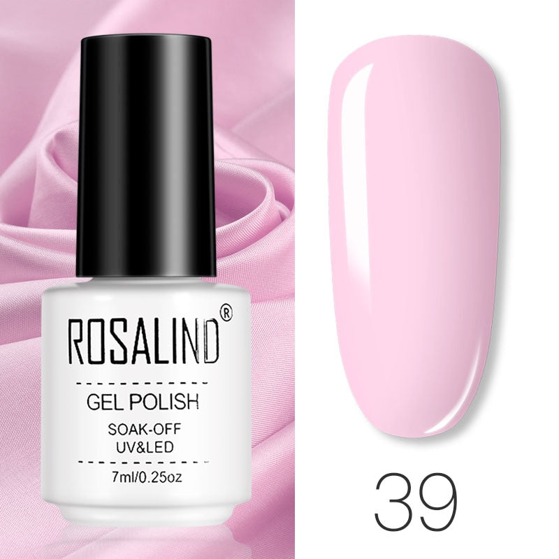ROSALIND Gel Polish Set – Semi-Permanent UV/LED Gel Nagellack + Top Coat (Soak Off) | Maniküre & Nail Art