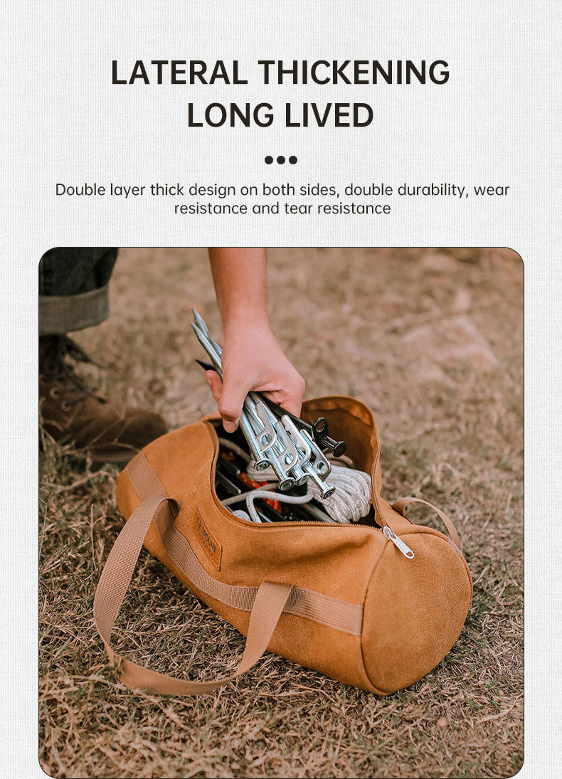 Outdoor-Camping-Aufbewahrungstasche für Zubehör – für Zeltheringe, Abspannseile & Werkzeug (tragbar)