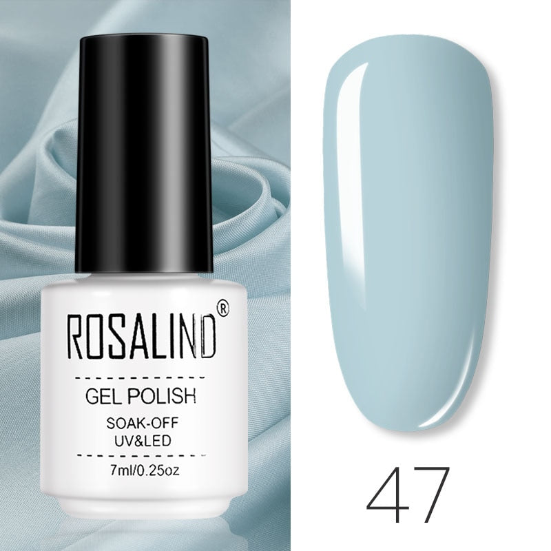 ROSALIND Gel Polish Set – Semi-Permanent UV/LED Gel Nagellack + Top Coat (Soak Off) | Maniküre & Nail Art