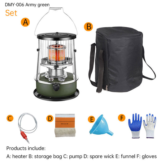 Tragbarer Petroleum-/Diesel-Heizofen für Outdoor & Camping – höhenverstellbar – ideal für Eisangeln & Haushalt