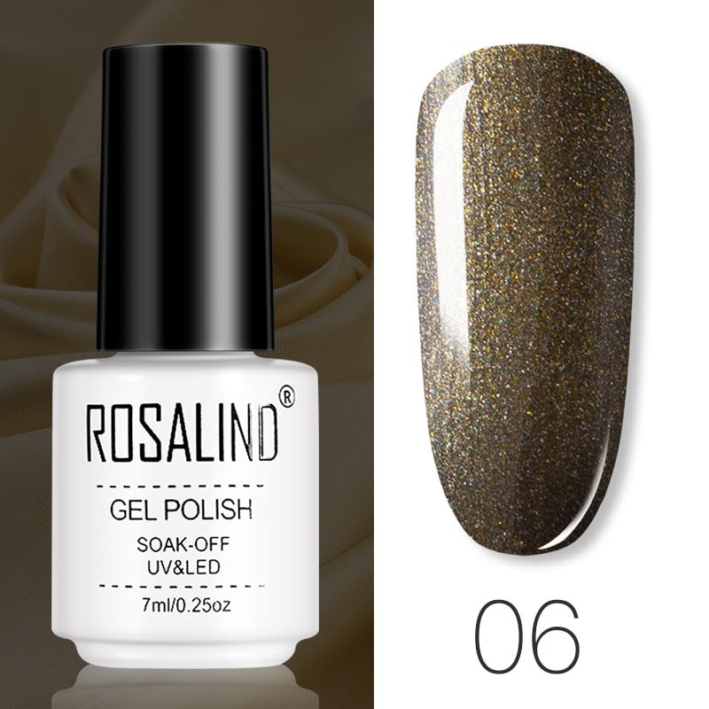 ROSALIND Gel Polish Set – Semi-Permanent UV/LED Gel Nagellack + Top Coat (Soak Off) | Maniküre & Nail Art