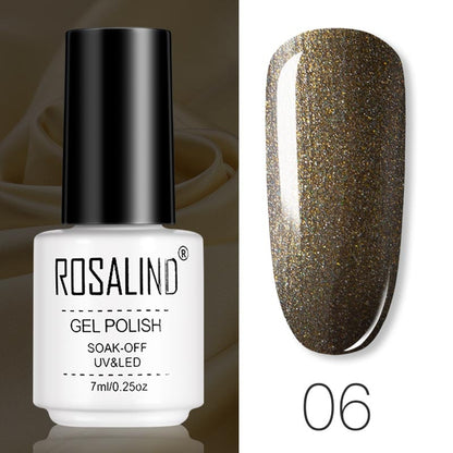 ROSALIND Gel Polish Set – Semi-Permanent UV/LED Gel Nagellack + Top Coat (Soak Off) | Maniküre & Nail Art